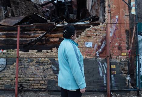 Ukraine anniversary 1 year on: Liza (not her real name), a volunteer at Insight NGO an ActionAid partner