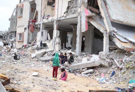 Scenes of destruction in northern Gaza