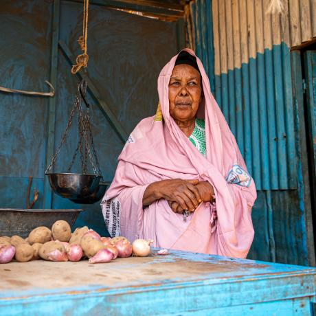 Halwo Ibrahim Mohamed, a farmer, from Ceel-Hume, Somaliland 